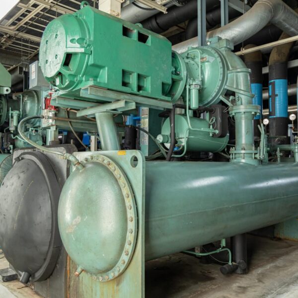 Image of an industrial water chiller system that benefits from preventive and predictive maintenance.